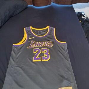 Nike LeBron James #23 Los Angeles Lakers 2021 NBA Earned Edition jersey